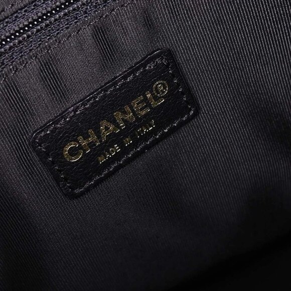 Chanel Black Lambskin Choco Bar Tote Shoulder Bag - Picture 9 of 10